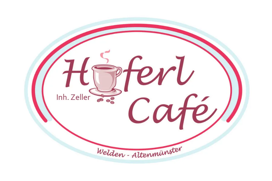 Logo und Theke des Haferl Cafés in Altenmünster